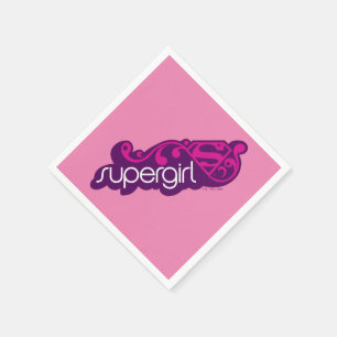 スーパーガールGroovy名とSシールド スタンダードカクテルナプキン