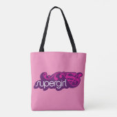 スーパーガールGroovy名とSシールド トートバッグ (裏面)