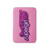 スーパーガールGroovy名とSシールド バスマット (正面縦)