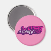 スーパーガールGroovy名とSシールド マグネット (正面/裏面)