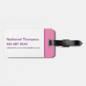 スーパーガールGroovy名とSシールド ラゲッジタグ (裏面横)