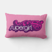 スーパーガールGroovy名とSシールド ランバークッション (裏面)