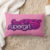 スーパーガールGroovy名とSシールド ランバークッション (ブランケット)