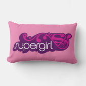 スーパーガールGroovy名とSシールド ランバークッション (正面)