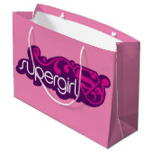 スーパーガールGroovy名とSシールド ラージペーパーバッグ (裏面アングル)