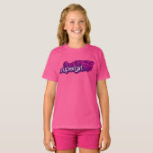 スーパーガールGroovy名とSシールド Tシャツ (正面フル)