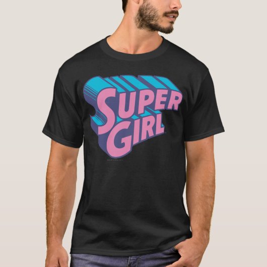 スーパーガールJポップ・アートの-10 Tシャツ (正面)