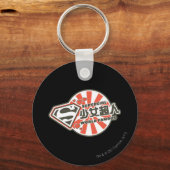 スーパーガールJポップ・アートの-13 キーホルダー (正面)