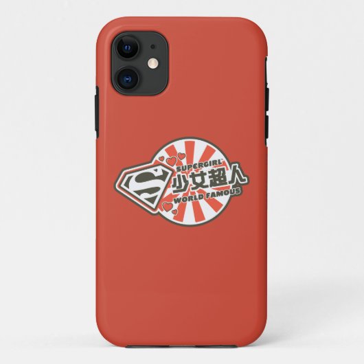 スーパーガールJポップ・アートの-13 Case-Mate iPhoneケース (裏面)