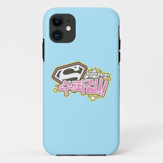 スーパーガールJポップ・アートの-1 Case-Mate iPhoneケース (裏面)