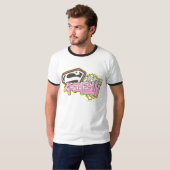 スーパーガールJポップ・アートの-1 Tシャツ (正面フル)