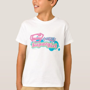 スーパーガールJポップ・アートの-3 Tシャツ