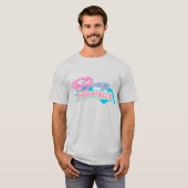 スーパーガールJポップ・アートの-3 Tシャツ (正面フル)