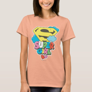 スーパーガールJポップ・アートの-5 Tシャツ