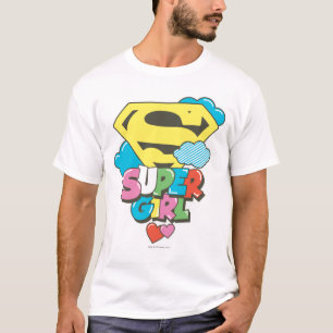 スーパーガールJポップ・アートの-5 Tシャツ