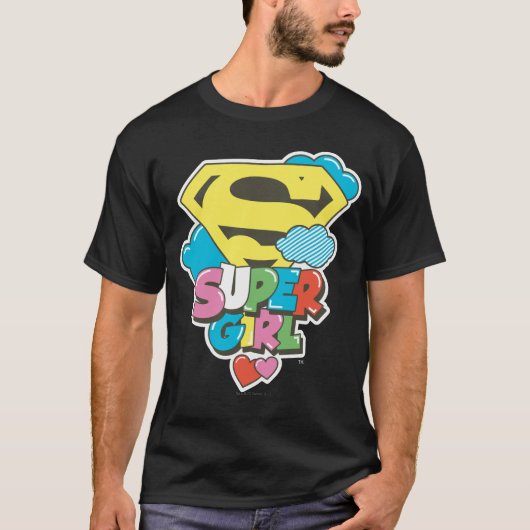 スーパーガールJポップ・アートの-5 Tシャツ (正面)