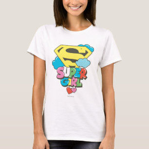 スーパーガールJポップ・アートの-5 Tシャツ