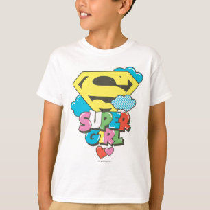 スーパーガールJポップ・アートの-5 Tシャツ