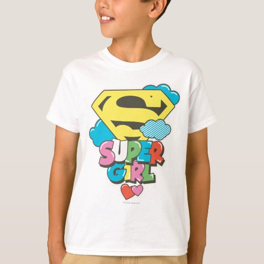 スーパーガールJポップ・アートの-5 Tシャツ (正面)