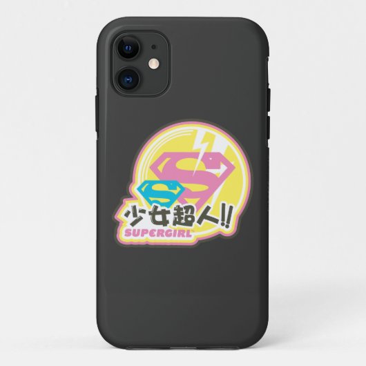スーパーガールJポップ・アートの-8 Case-Mate iPhoneケース (裏面)