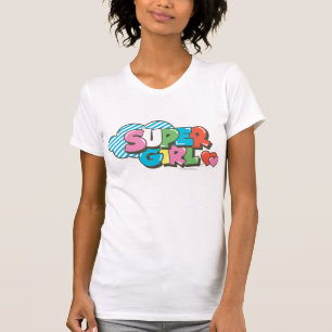 スーパーガールJポップ・アートの-9 Tシャツ