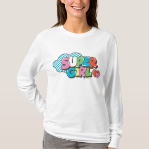 スーパーガールJポップ・アートの-9 Tシャツ