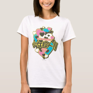 スーパーガールJ-ポップ・アートの4 Tシャツ