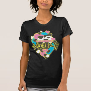 スーパーガールJ-ポップ・アートの4 Tシャツ