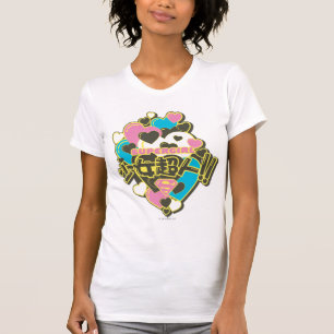 スーパーガールJ-ポップ・アートの4 Tシャツ
