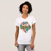 スーパーガールJ-ポップ・アートの4 Tシャツ (正面フル)