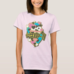 スーパーガールJ-ポップ・アートの4 Tシャツ