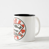 スーパーガールJ-ポップ・アートの7 ツートーンマグカップ (正面右)