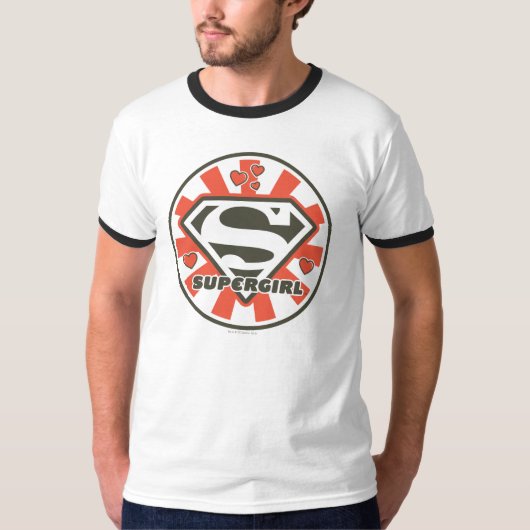スーパーガールJ-ポップ・アートの7 Tシャツ (正面)