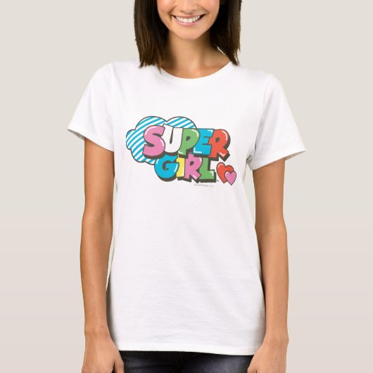 スーパーガールJ-ポップ・アートの9 Tシャツ (正面)