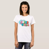 スーパーガールJ-ポップ・アートの9 Tシャツ (正面フル)