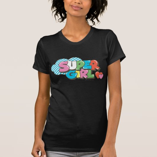 スーパーガールJ-ポップ・アートの9 Tシャツ (正面)
