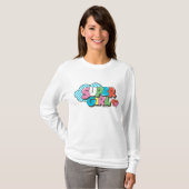 スーパーガールJ-ポップ・アートの9 Tシャツ (正面フル)