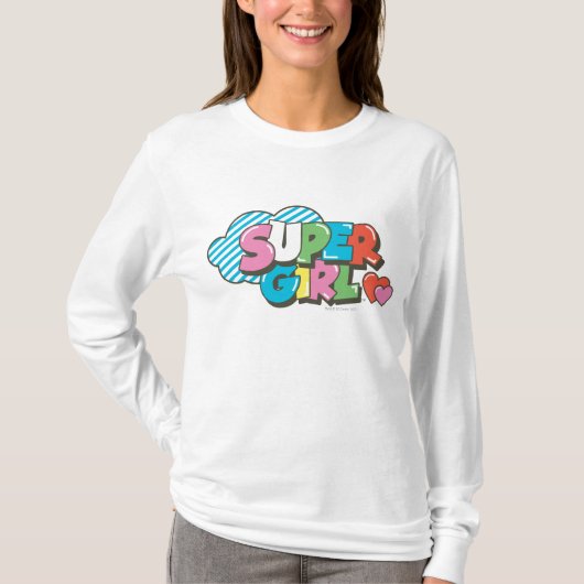 スーパーガールJ-ポップ・アートの9 Tシャツ (正面)