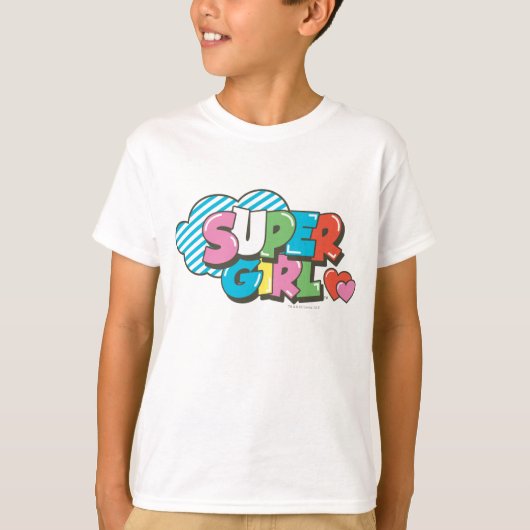 スーパーガールJ-ポップ・アートの9 Tシャツ (正面)