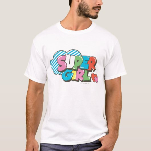 スーパーガールJ-ポップ・アートの9 Tシャツ (正面)