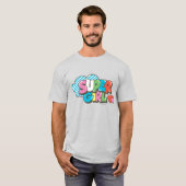 スーパーガールJ-ポップ・アートの9 Tシャツ (正面フル)