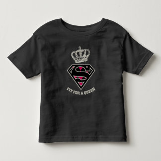 スーパーガールSシールド「クイーンにフィット」 トドラーTシャツ
