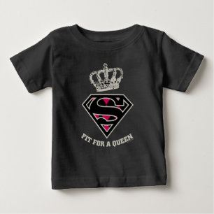 スーパーガールSシールド「クイーンにフィット」 ベビーTシャツ
