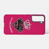 スーパーガールSシールド「クイーンにフィット」 SAMSUNG GALAXYケース (裏面横)