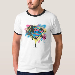 スーパーガ絵を描ールと水こぼれ Tシャツ
