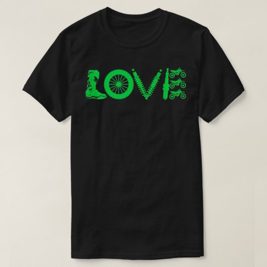 スーパークロスモトクロスギアレースバイク Tシャツ (デザイン正面)