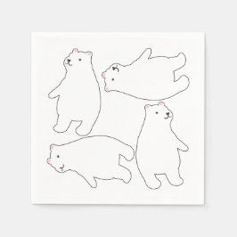 スーパークール極熊の夏テーマパーティー スタンダードカクテルナプキン