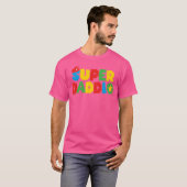 スーパーゲーマーパパの力解放 父なる力 Tシャツ (正面フル)