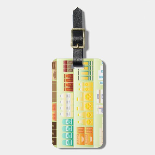 スーパーシェルフコーヒー茶粒 ラゲッジタグ (正面縦)