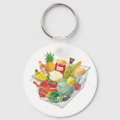 スーパーショッピングバスケット キーホルダー (正面)